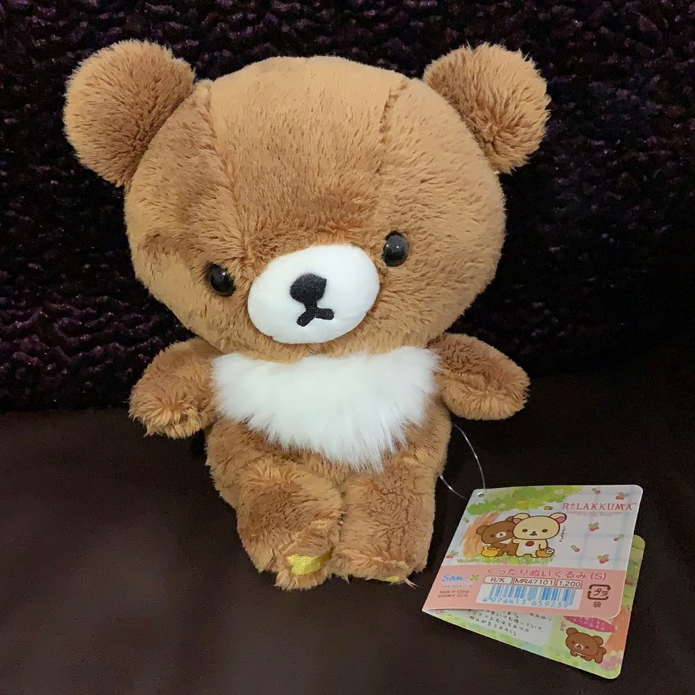 🆕new San-x rilakkuma / Chairoikoguma plush 6"🐻